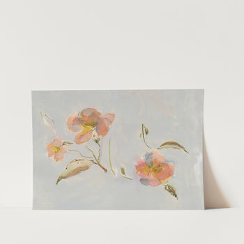 Botanical Antique flowers 02 PFY Art Print