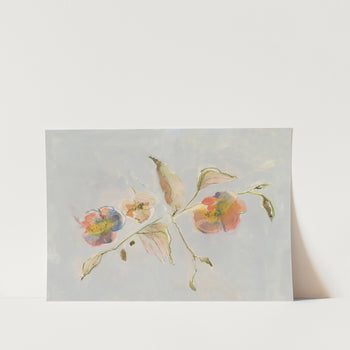 Elegant Antique Flowers 01 PFY Art Print