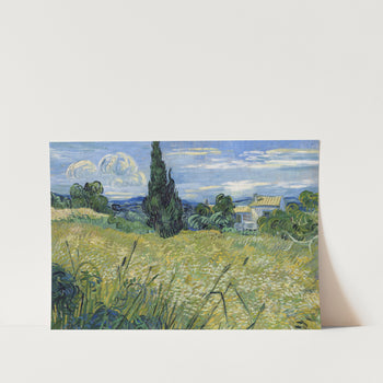Green Wheat Field With Cypress (1889) PFY Art Print