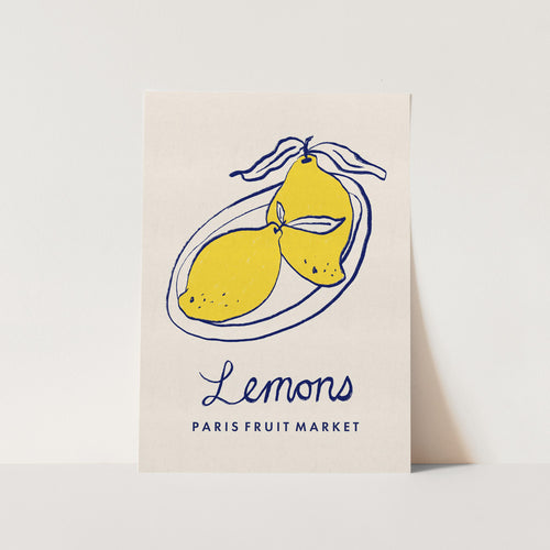 Lemons Paris Fruit Market PFY Art Print