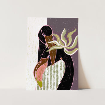 Flamingo Harp Duet II PFY Art Print