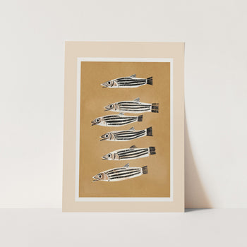 Striped Fish Parade PFY Art Print