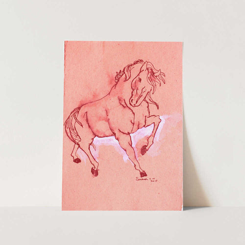 Majestic Red Stallion PFY Art Print
