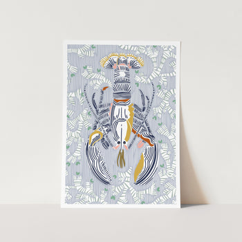 Crustacean Core Grey PFY Art Print