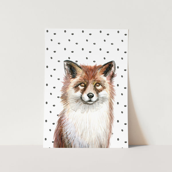 Spotty Fox Art Print