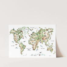 Load image into Gallery viewer, Afrikaans Map Design Art Print
