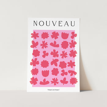 Abstract Flower Set II Art Print