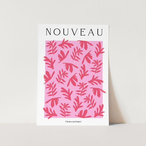 Abstract Flower Set III Art Print