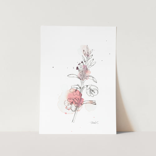 Abstract Watsonia Art Print