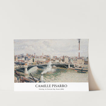 An Overcast Morning in Rouen Art Print