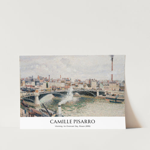 An Overcast Morning in Rouen Art Print