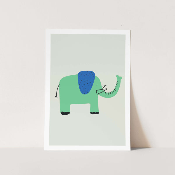 Kids Elephant Art Print