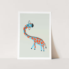 Load image into Gallery viewer, Kids Giraffe Art Print