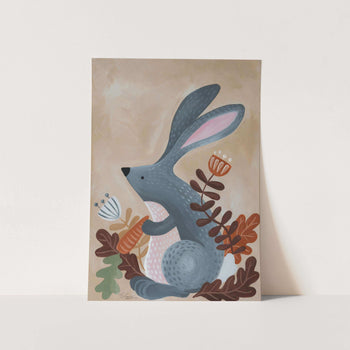 Autumn Bunny Art Print