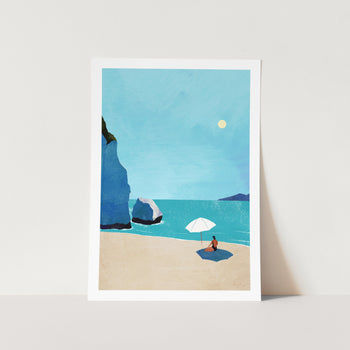 Beach Girl 03 by Henry Rivers Art Print