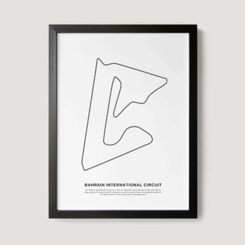 Bahrain International Circuit F1 Race Track Art Print