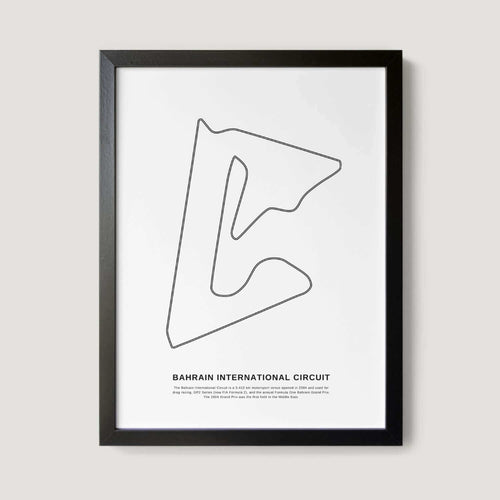 Bahrain International Circuit F1 Race Track Art Print