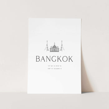 Bangkok Coordinates PFY Art Print