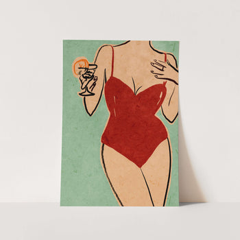 Beach Girl PFY Art Print