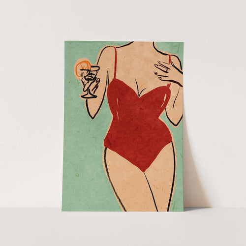 Beach Girl PFY Art Print