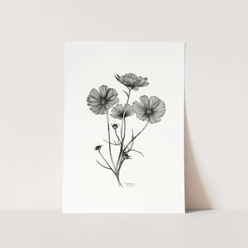 Black Kosmos Art Print