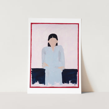 Blanc Stare Art Print