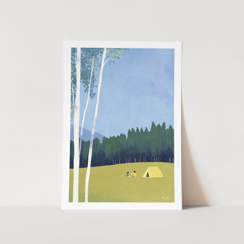 Camping by Henry Rivers Art Print