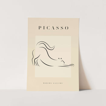 Cat Stretch by Picasso Art Print