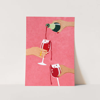 Cheers to my Girl Gang PFY Art Print