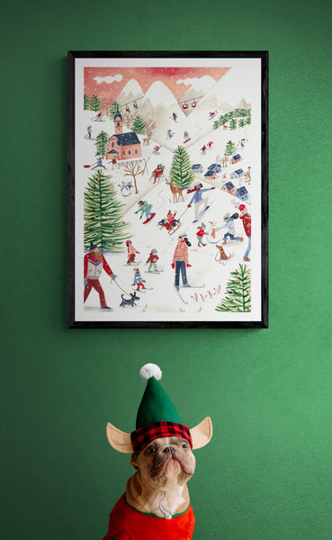 Christmas in the Snow PFY Art Print