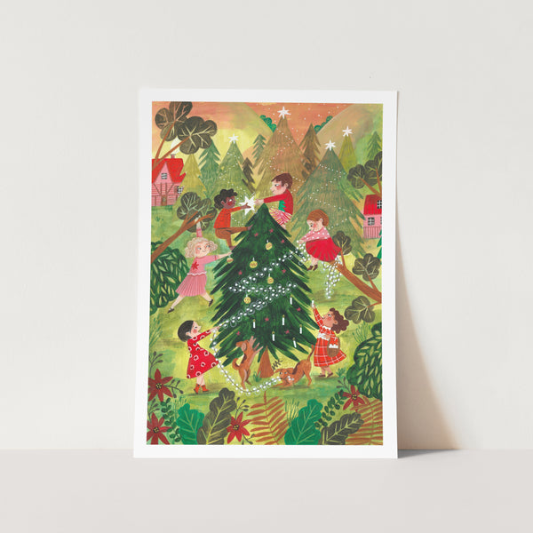 Decorating The Christmas Tree PFY Art Print