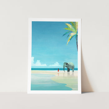 Elephant Beach by Henry Rivers Art Print