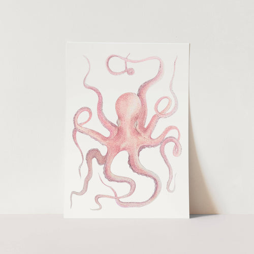 Floating Octopus Art Print