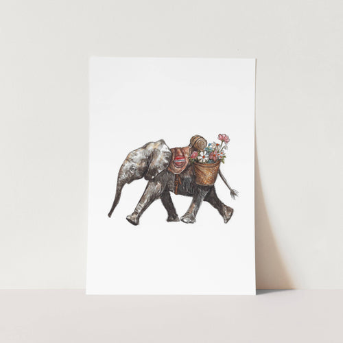 Flower Girl Art Print