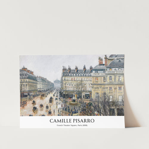 French Theater Square in Paris Art Print