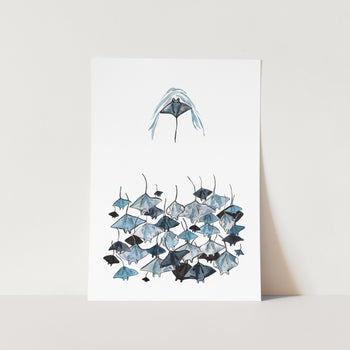 Going Againts The Flow by Mareli Art Print