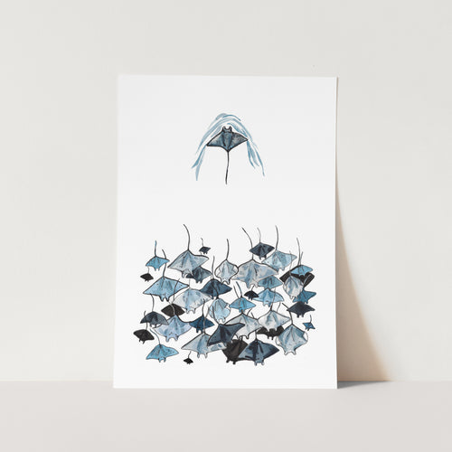 Going Againts The Flow by Mareli Art Print