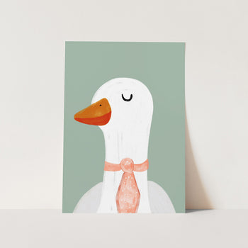 Goose in a Tie PFY Art Print