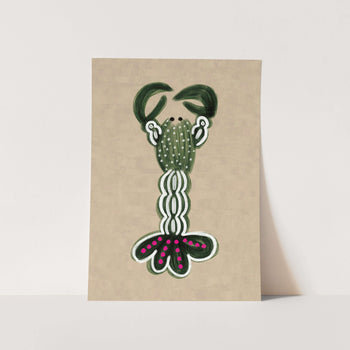 Green Lobster PFY Art Print