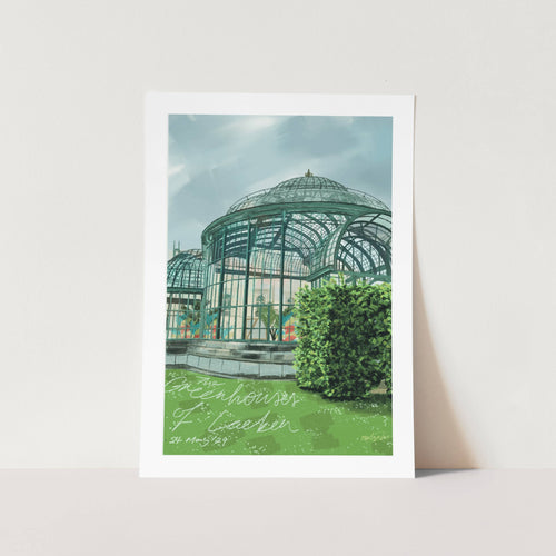 Greenhouses of Laeken Brussels Art Print