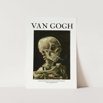 Head of a Skeleton with a Burning Cigarette 02 PFY Art Print