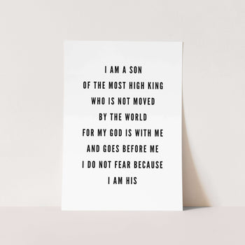 I Am His Art Print