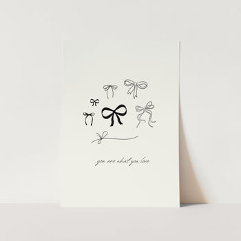 Ink & Bows I Art Print