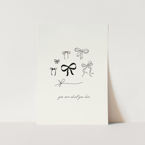 Ink & Bows I Art Print