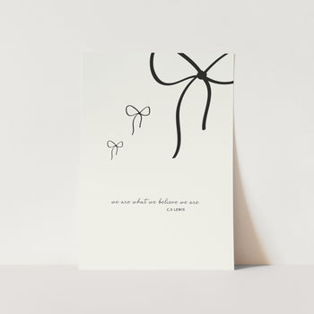 Ink & Bows III Art Print
