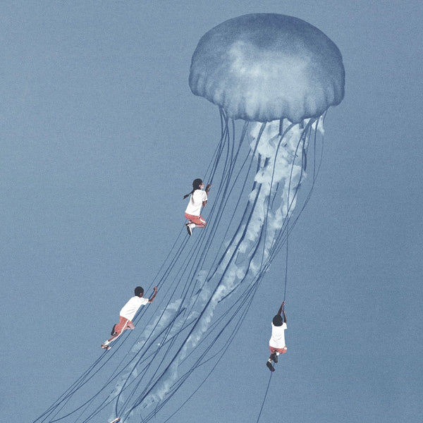 Jelly Fish Climb PFY Art Print