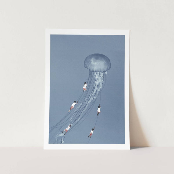 Jelly Fish Climb PFY Art Print