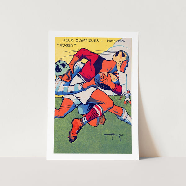 Jeux Olympiques Rugby Paris 1924 Art Print