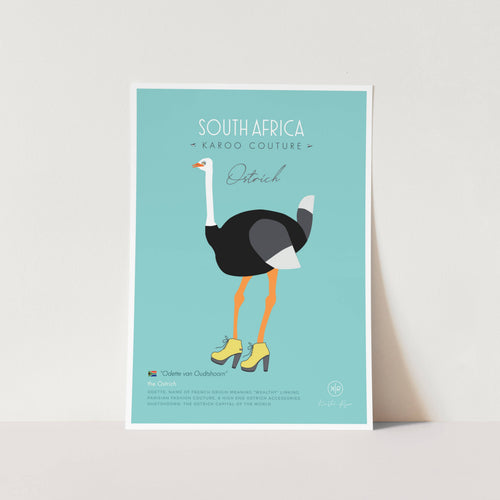 Ostrich by Kirsten Ryan Art Print