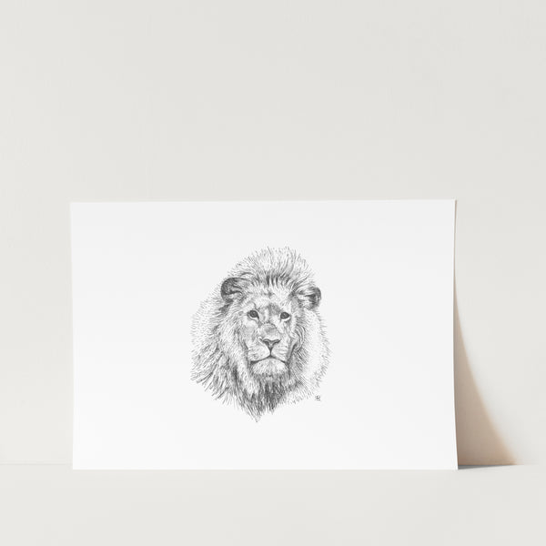 Kingly Lion Art Print
